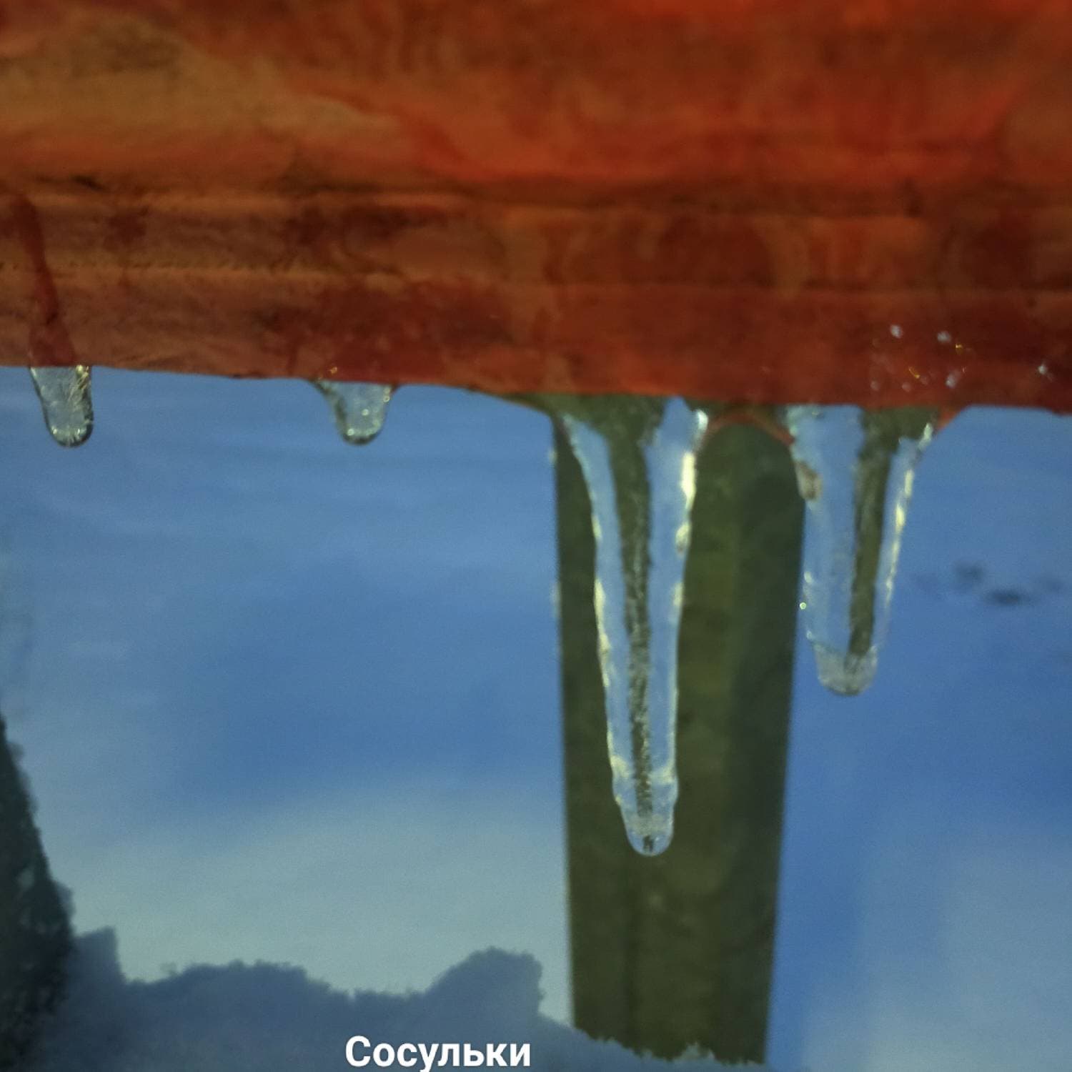 Название «Сосулька» образовано, по всей видимости, от глагола «сосать», т.к. дети очень любят обсасывать этот холодный «леденец», что часто приводит к заболеванию верхних дыхательных путей из-за переохлаждения.

#сосульки #зима #январь #swapmap