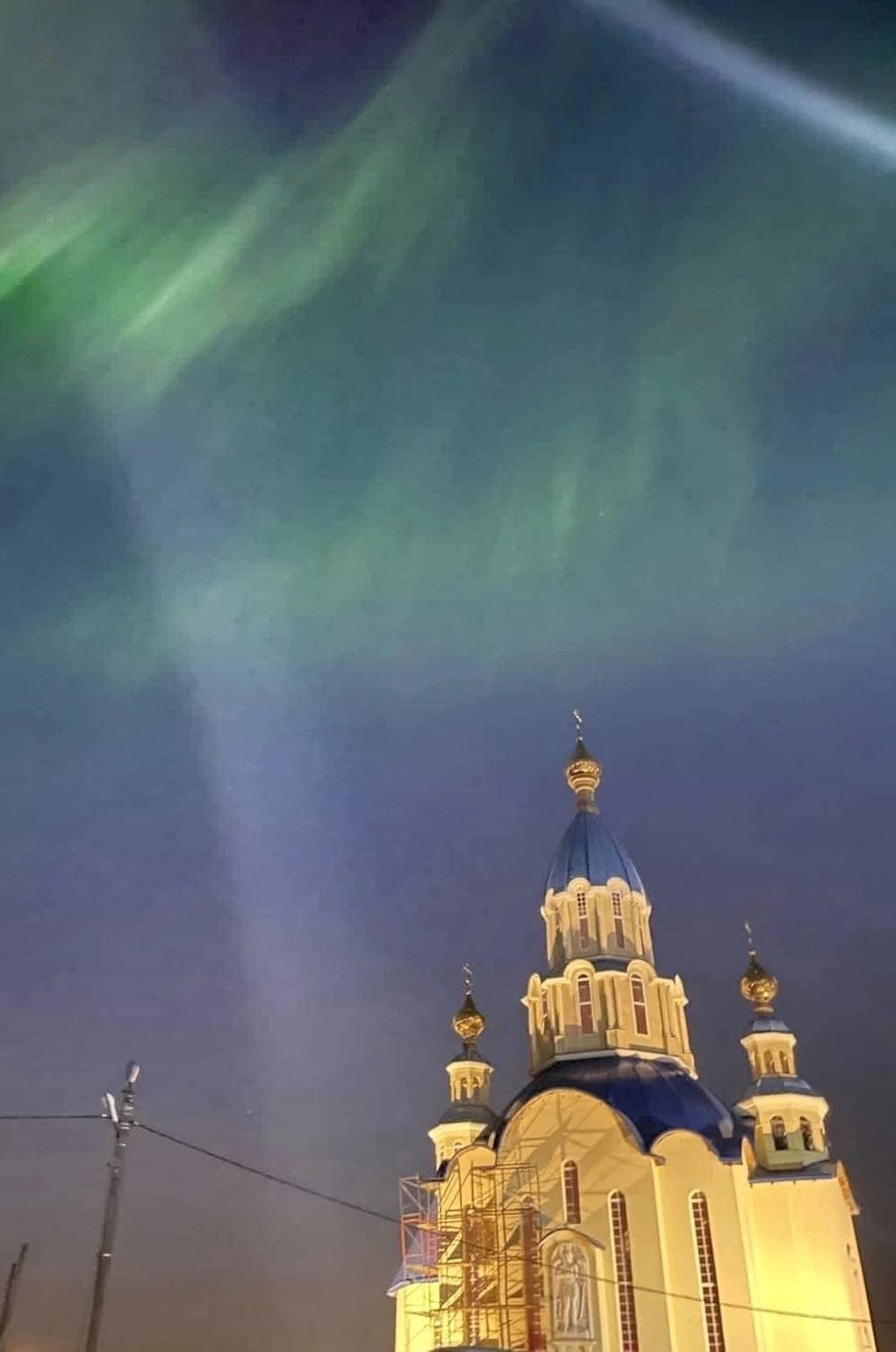 Северное сияние на севере СПб #красота 🤗
