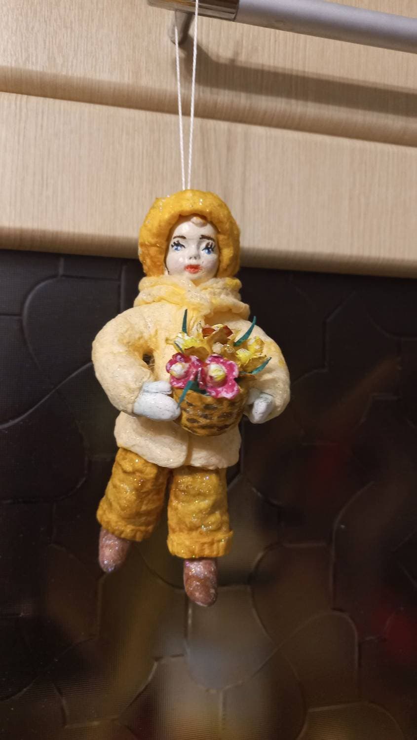моя первая ватная игрушка