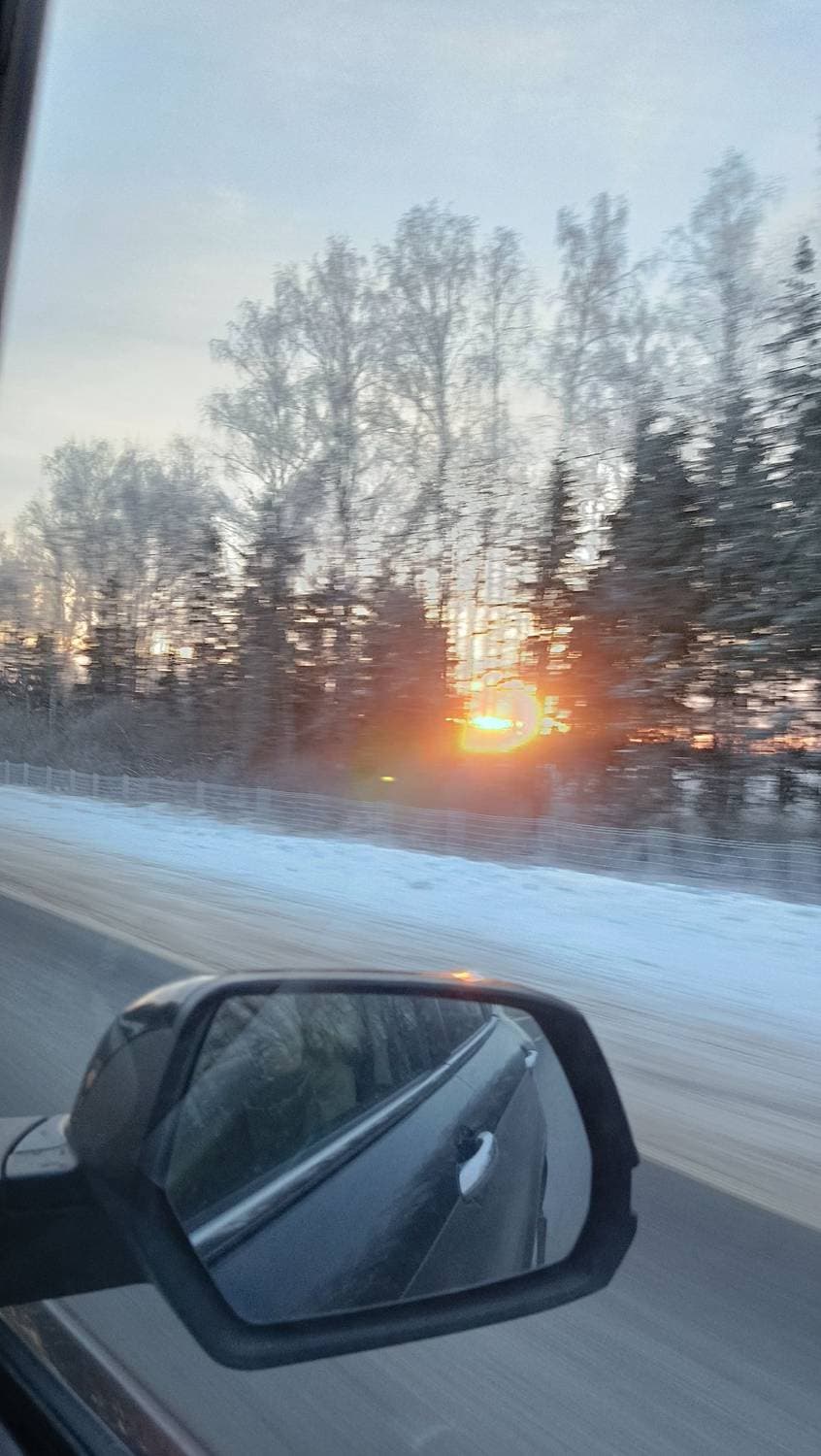 Морозный рассвет.
