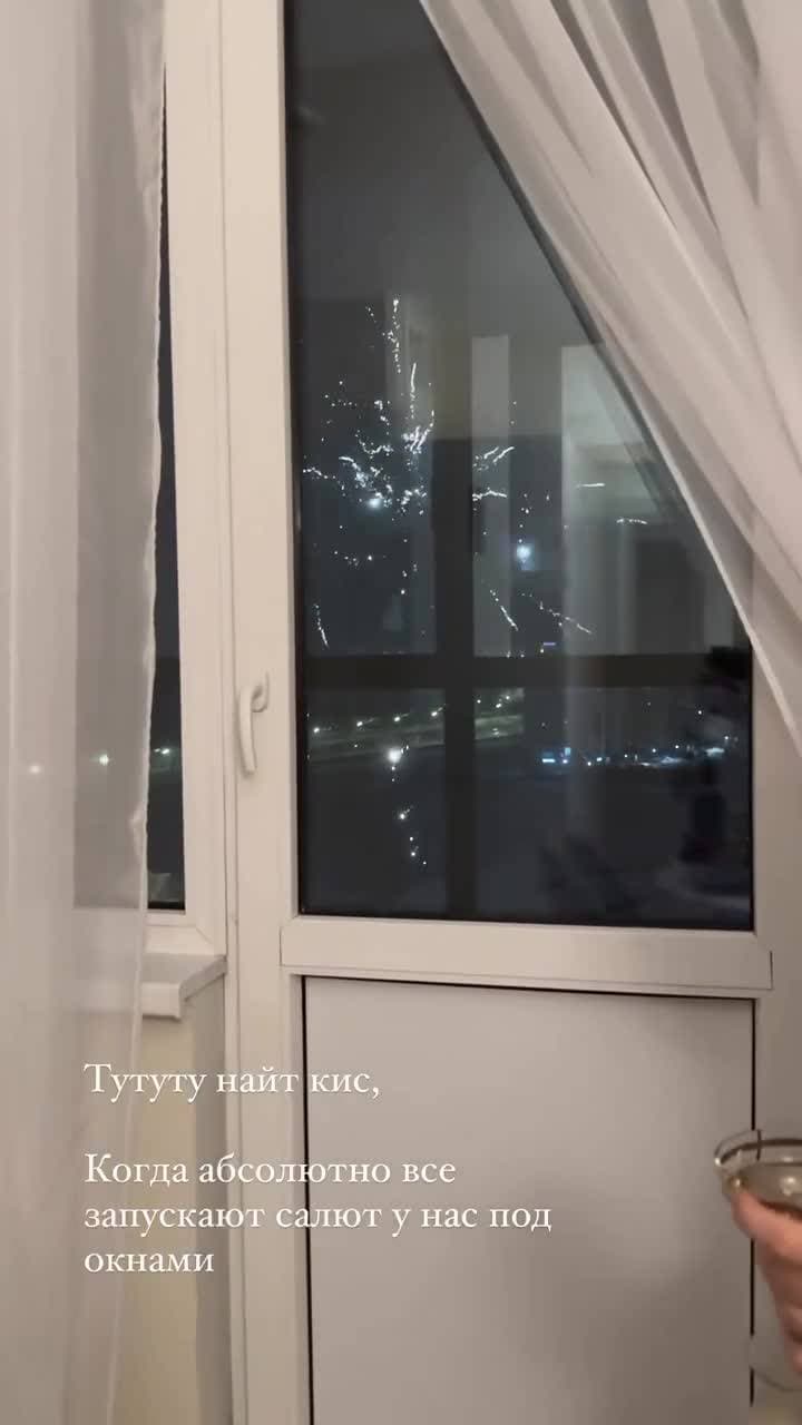 Посмотрели все салюты в тепле😅 Соседи выходили запускать на одно место, а у нас окна смотрят именно туда