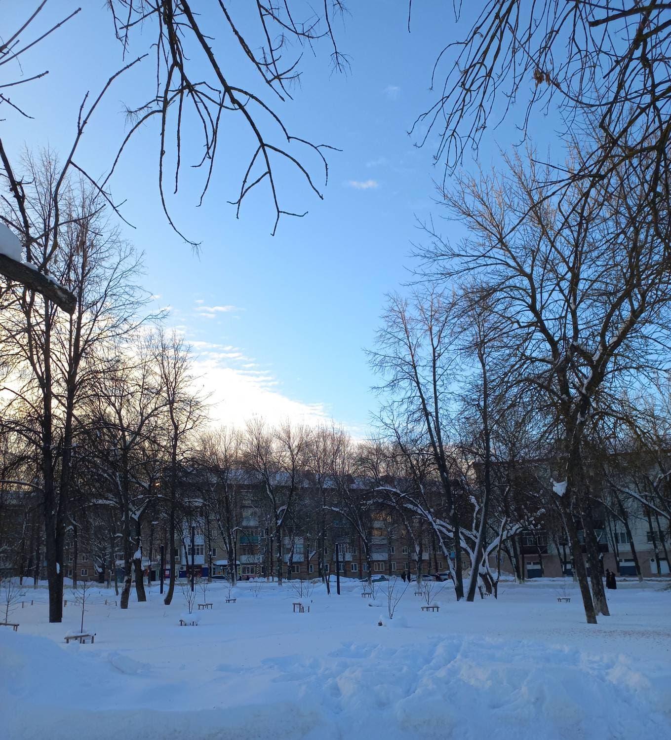 закат в феврале