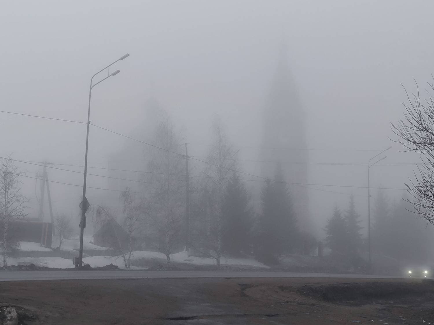 Доброе, туманное утро☕
Там в тумане - церковь наша