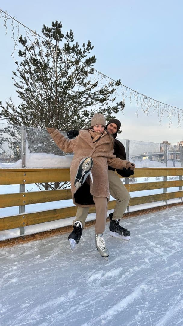 У нас традиция - 1го января ходить на каток ⛸️⛸️