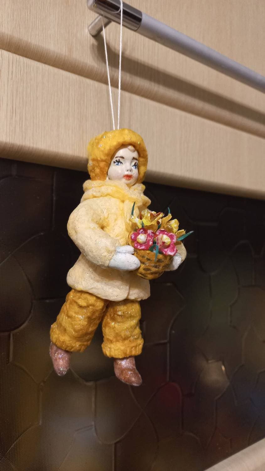 моя первая ватная игрушка